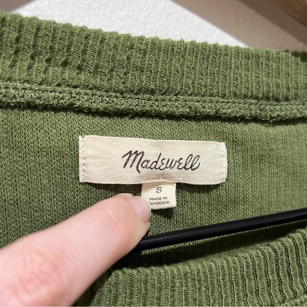 Madewell Elwood Knot Long Sleeve Top Small - Picture 4 of 6
